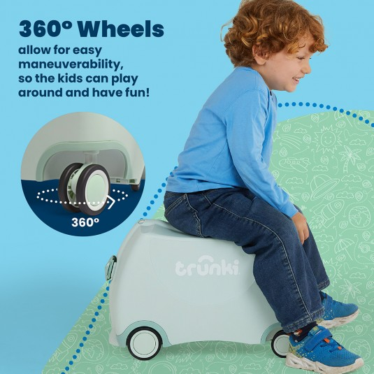 Valiza Trunki Solid Green Glide [19]