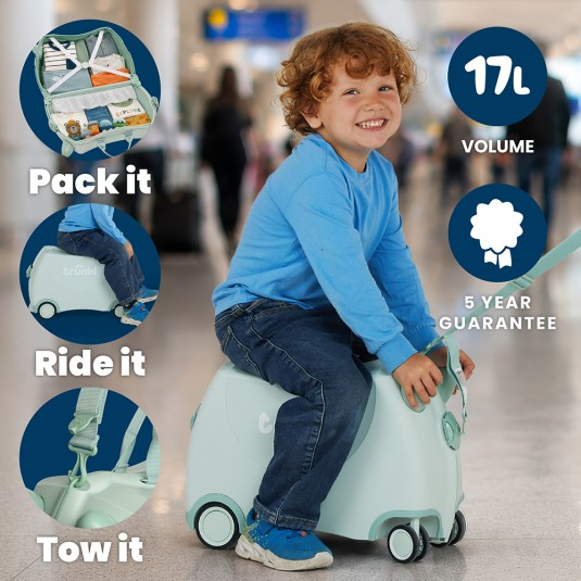 Valiza Trunki Solid Green Glide [18]