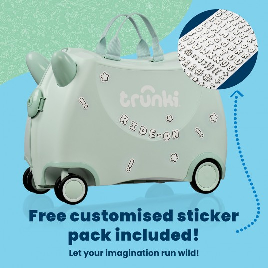 Valiza Trunki Solid Green Glide [21]