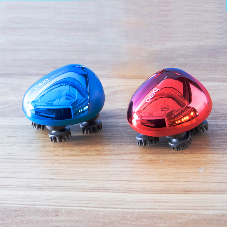 Dispozitiv masaj pentru scalp inarcare USB rosu - iScalp Mini [2]