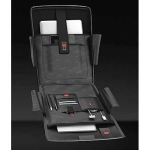 Troler Laptop Roncato Double, Negru/Lime [3]