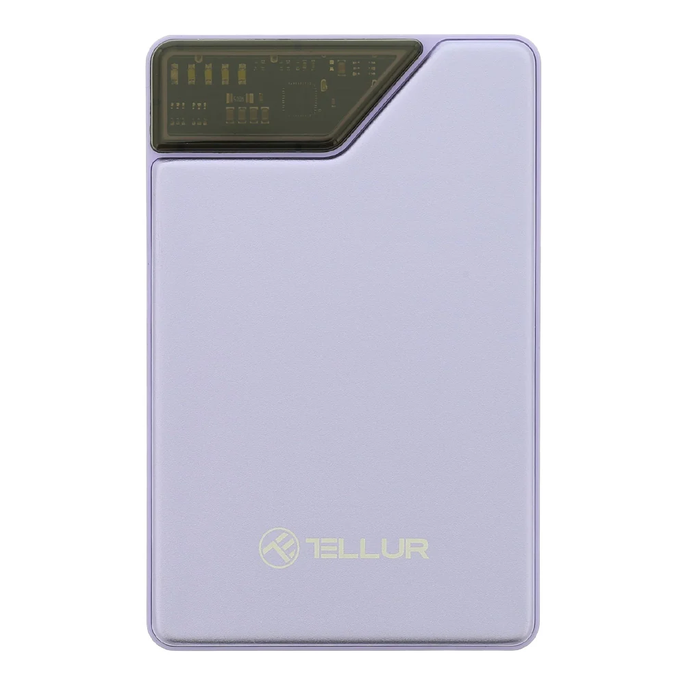 Baterie Externă 10000mAh, cabluri USB-C + Lightning integrate, QC3.0, PD3.0