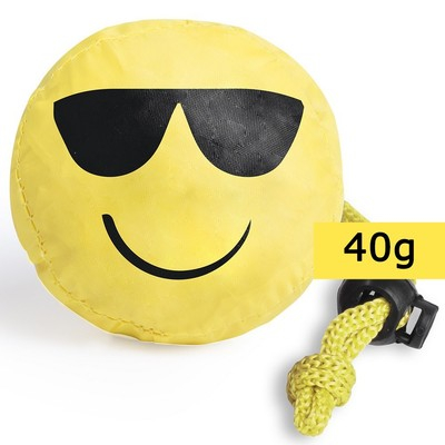 Cadouri pentru EA - Geanta de cumparaturi pliabila - smiling face (ochelari)