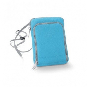 Huse pasaport - Geanta de umar/ crossbody- portofel pentru calatorii - Bleu