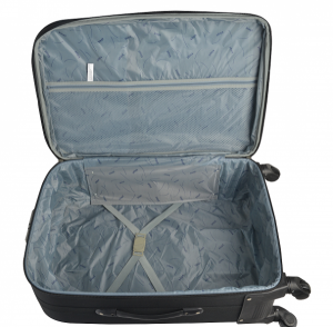 Klept Troler textil 4 roti FLY-65 Negru cu gri [2]