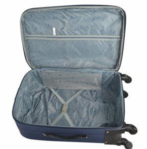 Klept Troler textil 4 roti FLY-75 Albastru cu verde [2]