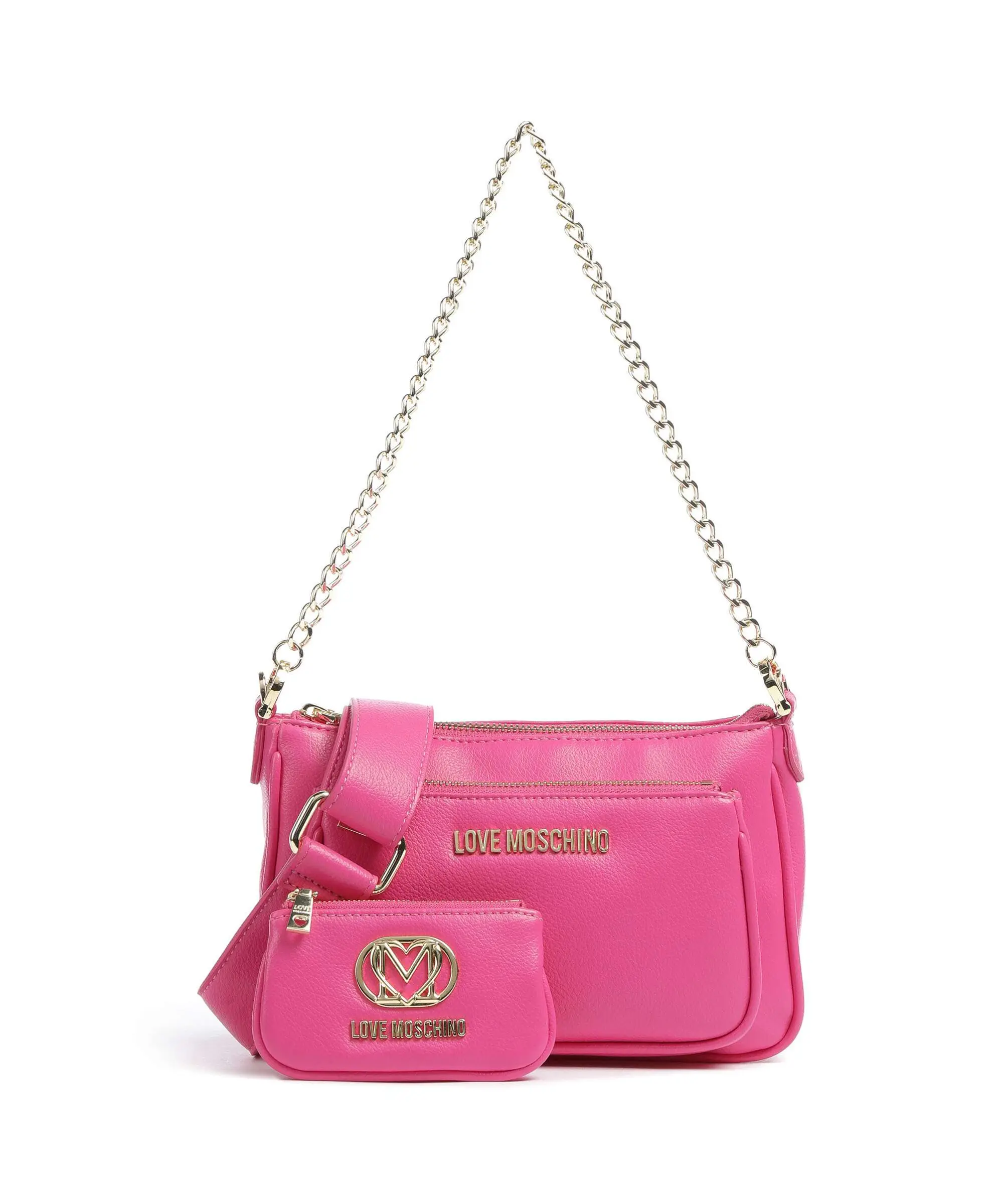 Genti de dama - Love Moschino Pouch Charm Geanta de umar roz
