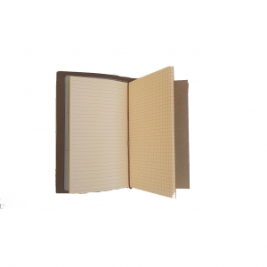 Agenda/Notebook Vintage A6 de calatorie cu coperta din Piele ecologica Maro Deschis [2]