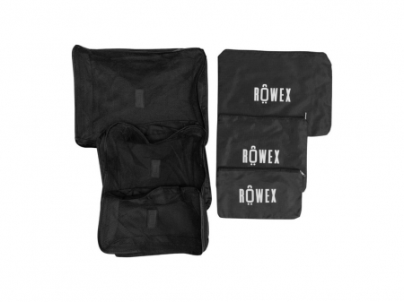 Genti pentru cosmetice - Set 3 packing cubes (organizatoare de calatorie) Rowex, negru