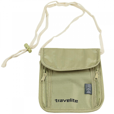 Geanta-portofel Travelite cu protectie RFID - Bej [0]