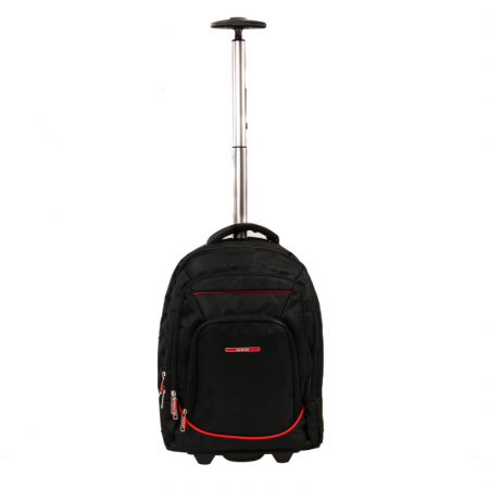 Rucsacuri - Rucsac cu troler Smiley, 46x34x18 cm, negru