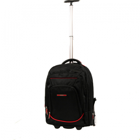 Rucsac cu troler Smiley, 46x34x18 cm, negru [1]
