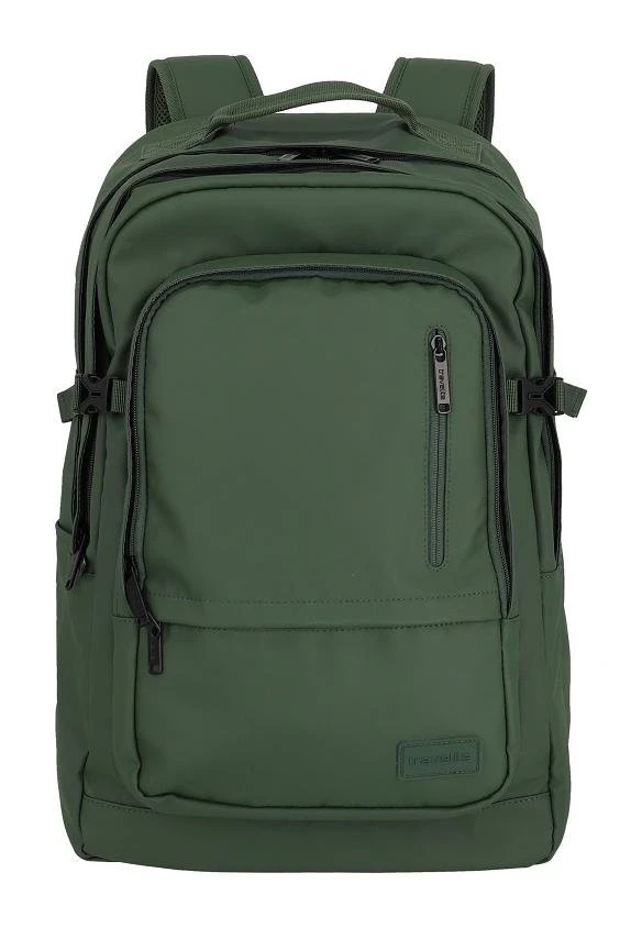 Genti de voiaj - Rucsac de laptop Travelite Basics Backpack, verde olive