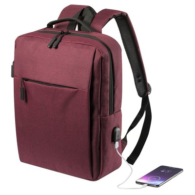 RUCSAC LAPTOP SEGAL 40X31X13 CM, BURGUNDY [0]