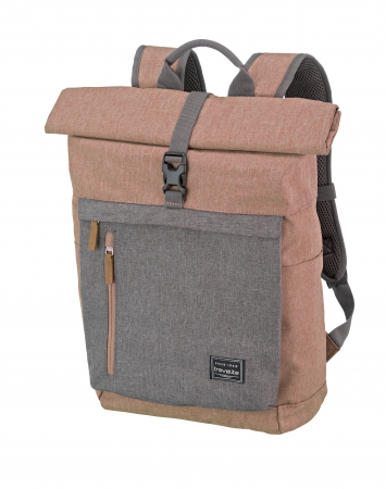 Rucsacuri - Rucsac Rollup travelite Basics, roz, 45x31x16 cm