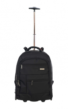 RUCSAC TIP TROLER ELLA ICON ATENA - NEGRU - 49X35X23 CM