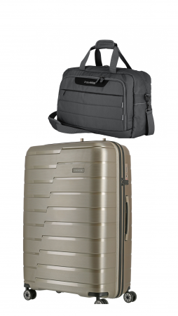Set produse - Set Troler de cala mare(L) travelite AIR BASE  77 CM + Geanta weekender/ rucsac Travelite Skaii