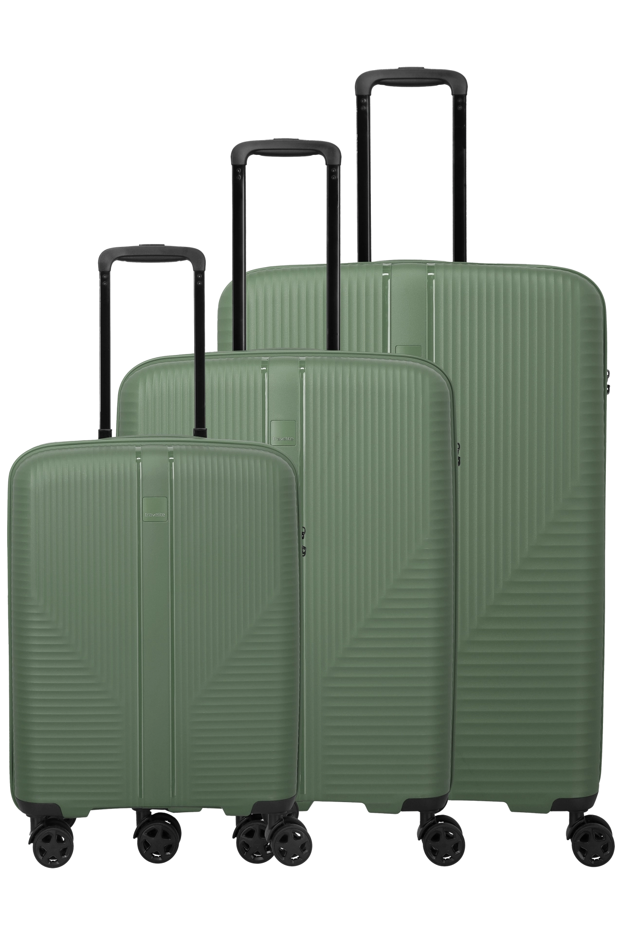 SET Trolere - Set trolere Travelite Air Stripe S,M,L Green