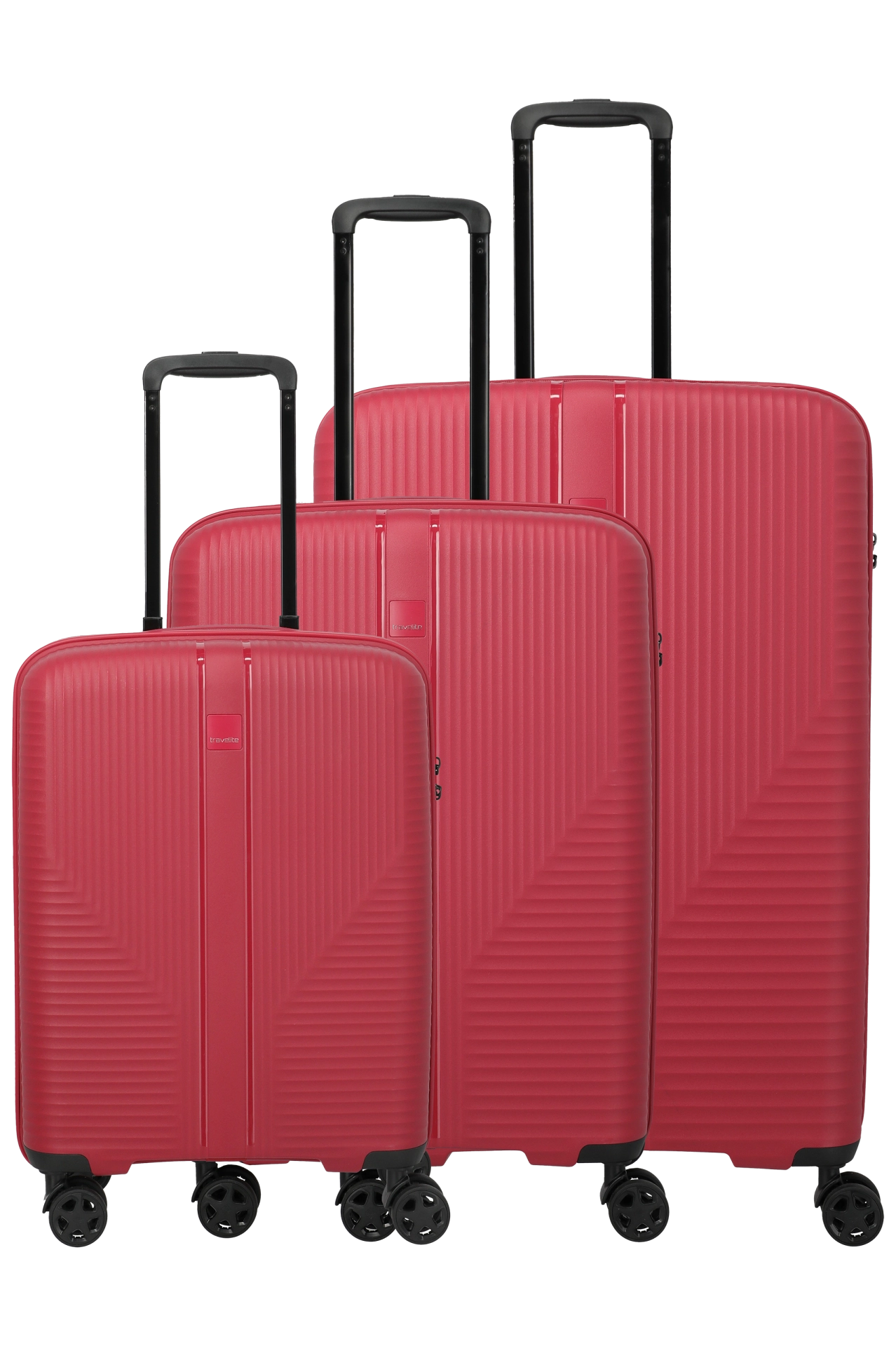 Bagaje - Set trolere Travelite Air Stripe S,M,L Red