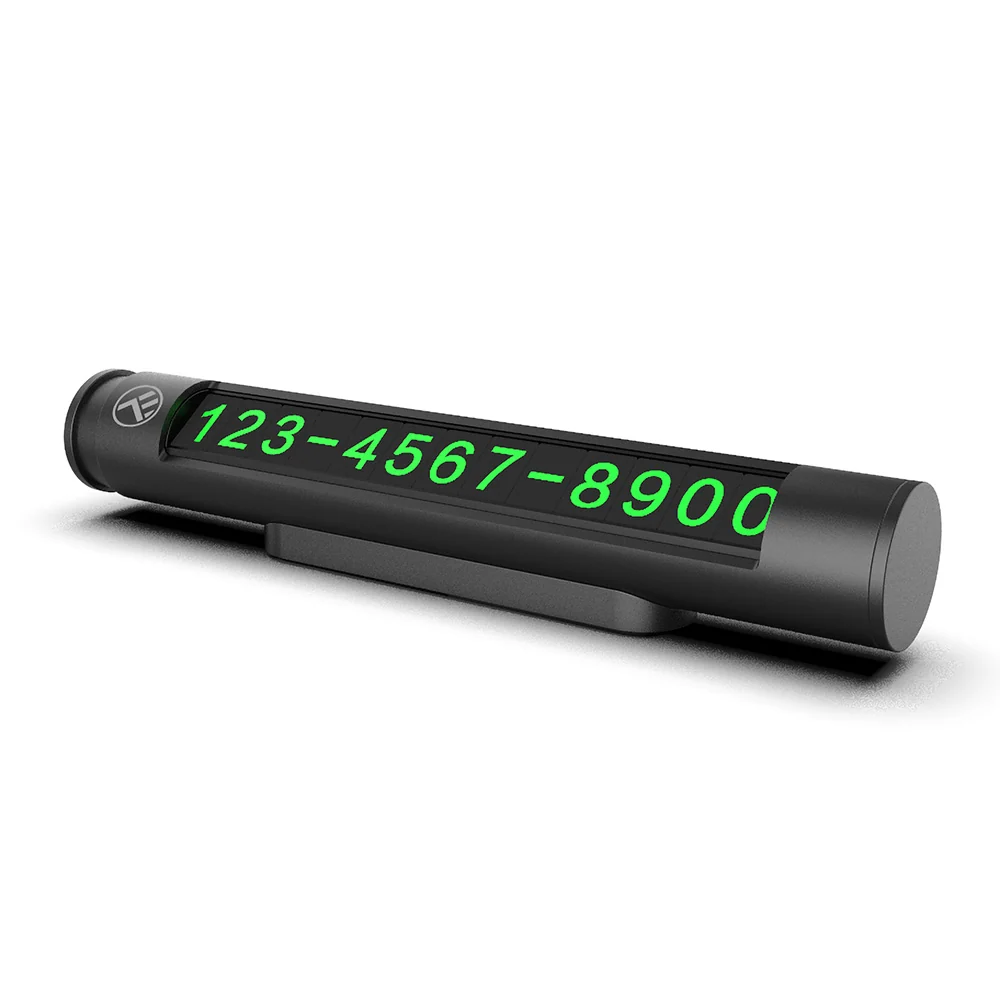 Suport Tellur doua numere de telefon pentru parcare temporara, metalic, negru