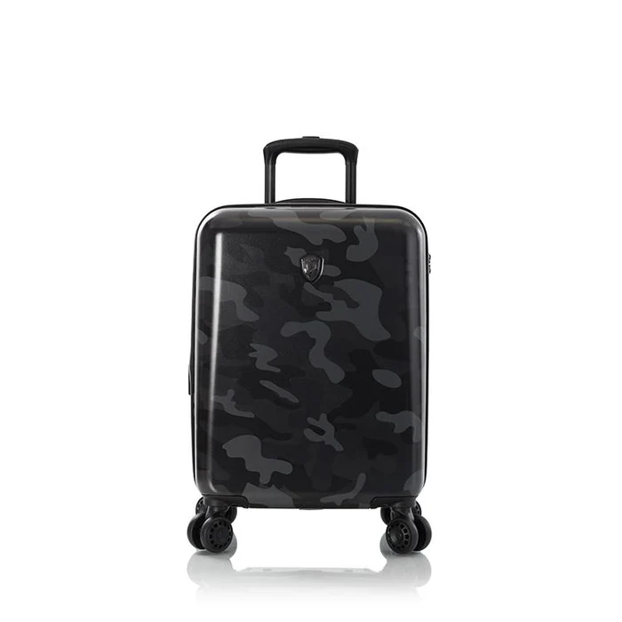 Trolere de cabină - Troler de cabina Heys Camo Fashion Spinner negru 53cm x 38cm x 23cm, extensibil