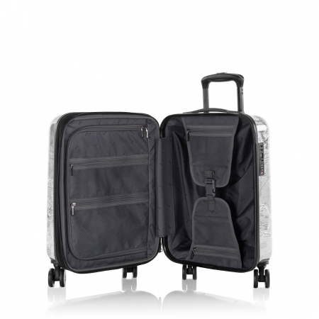 Troler de cabina(S) ext. Heys Journey 3G Fashion Spinner 53cm x 38cm x 23cm, Alb/Negru [3]