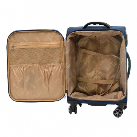Troler de cabina(S) ELLA ICON STARK TEXTIL BLEUMARIN 55X36X23 CM InBagaj.ro [5]