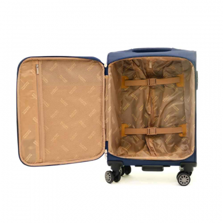 Troler de cabina(S) ELLA ICON PETRA TEXTIL Albastru 55X36X24 CM [4]