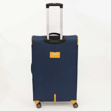 Troler de cabina (S) Lamonza Cruise, 78x47x29 cm, expandabil 30%, Bleumarin/Galben [3]