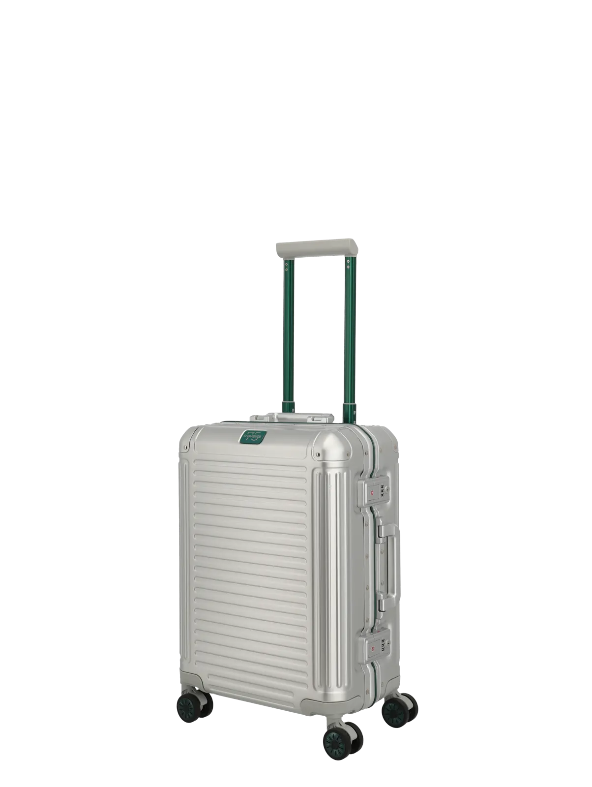 Troler de cabina(S) Travelite NEXT 55x39x22 cm, Aluminiu, Argintiu-Verde,Ediţie specială [13]