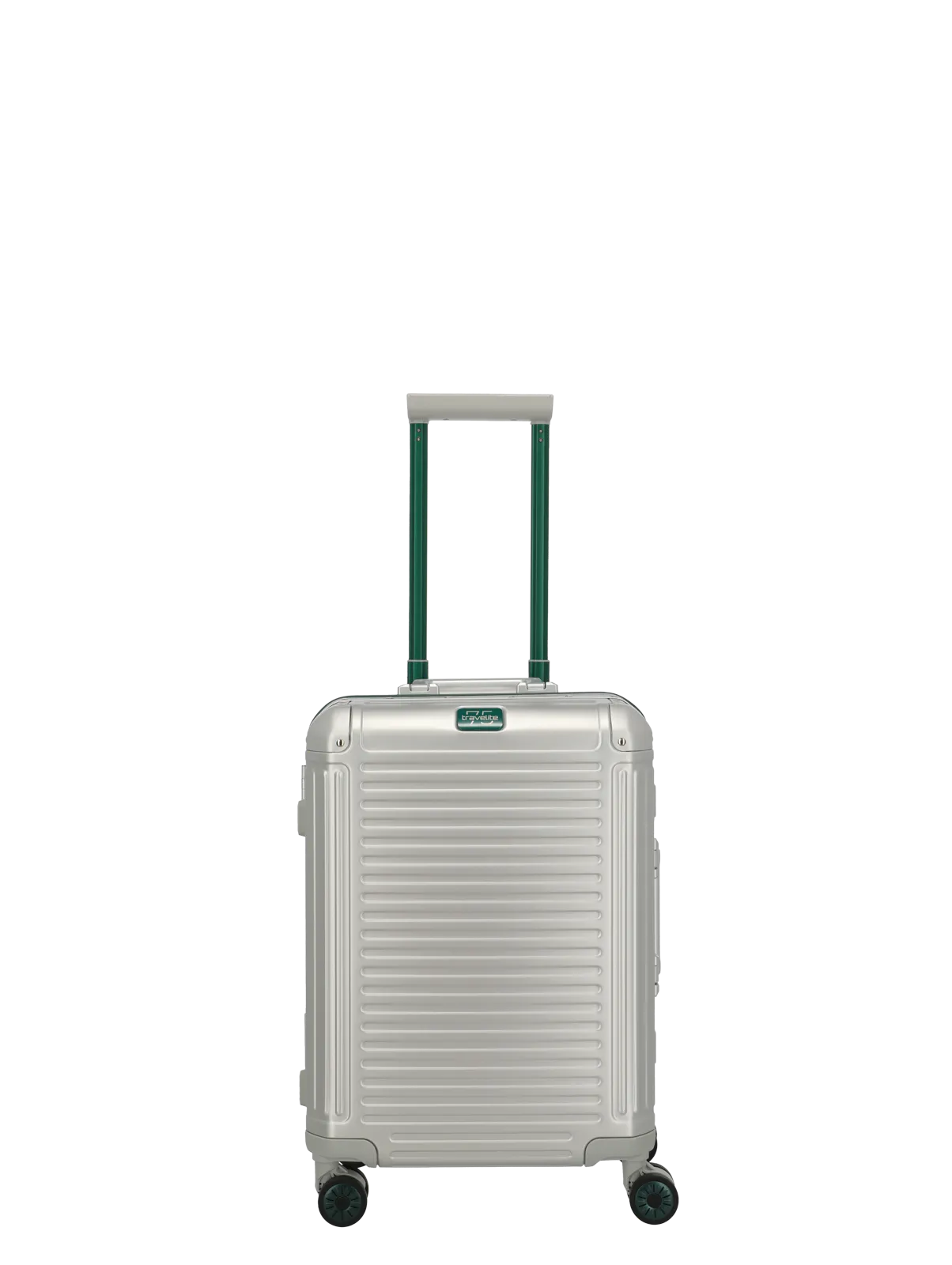 Trolere de cabină - Troler de cabina(S) Travelite NEXT 55x39x22 cm, Aluminiu, Argintiu-Verde,Ediţie specială
