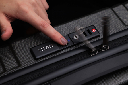 Troler de cabina TITAN X-RAY PRO S ( 40 x 55 x 20 cm) - Amprenta digitala si USB inclus [13]