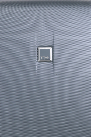 Troler de cabina - TITAN XENON 4 roti 55 cm (S) - Albastru/USB [7]