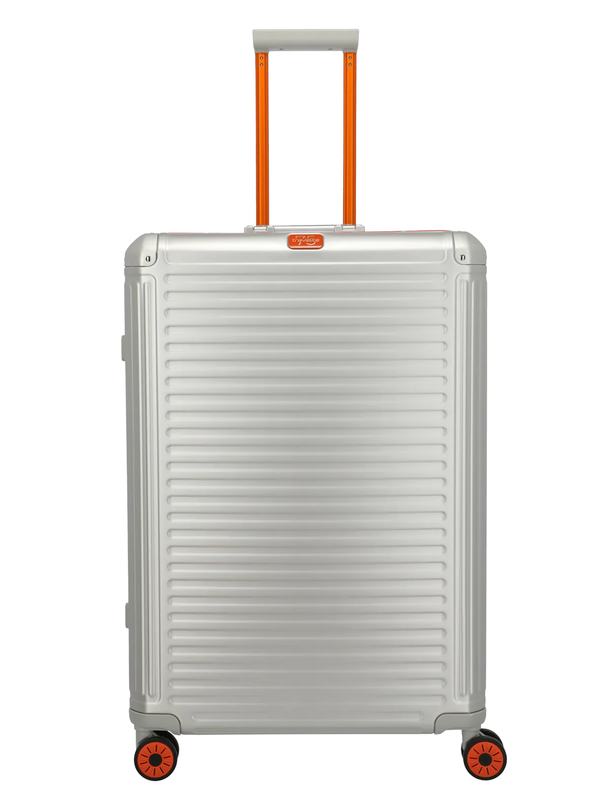 Trolere de cală mari - Troler de cala mare(L) Travelite NEXT 77x52x29 cm, Aluminiu, Argintiu-Portocaliu,Ediţie specială