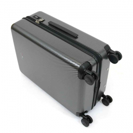 Troler de cala mediu(M) ELLA ICON SHINE NEGRU 68X46X26CM InBagaj [4]