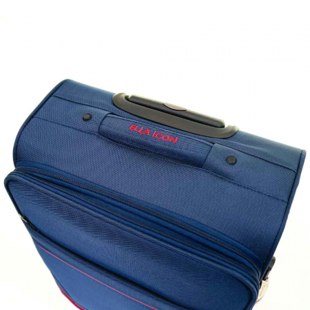 Troler de cala mediu(M) ELLA ICON PETRA TEXTIL ROSU 69X41X28 CM [2]