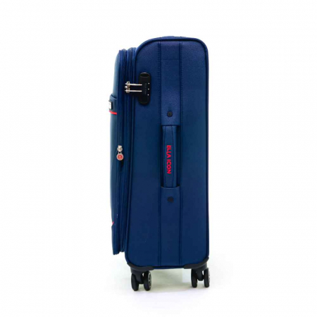 Troler de cala mediu(M) ELLA ICON PETRA TEXTIL ROSU 69X41X28 CM [4]