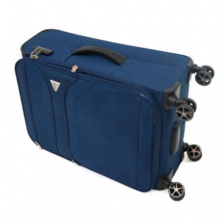 Troler de cala mediu(M) ELLA ICON STARK TEXTIL BLEUMARIN 69X42X27 CM InBagaj [4]