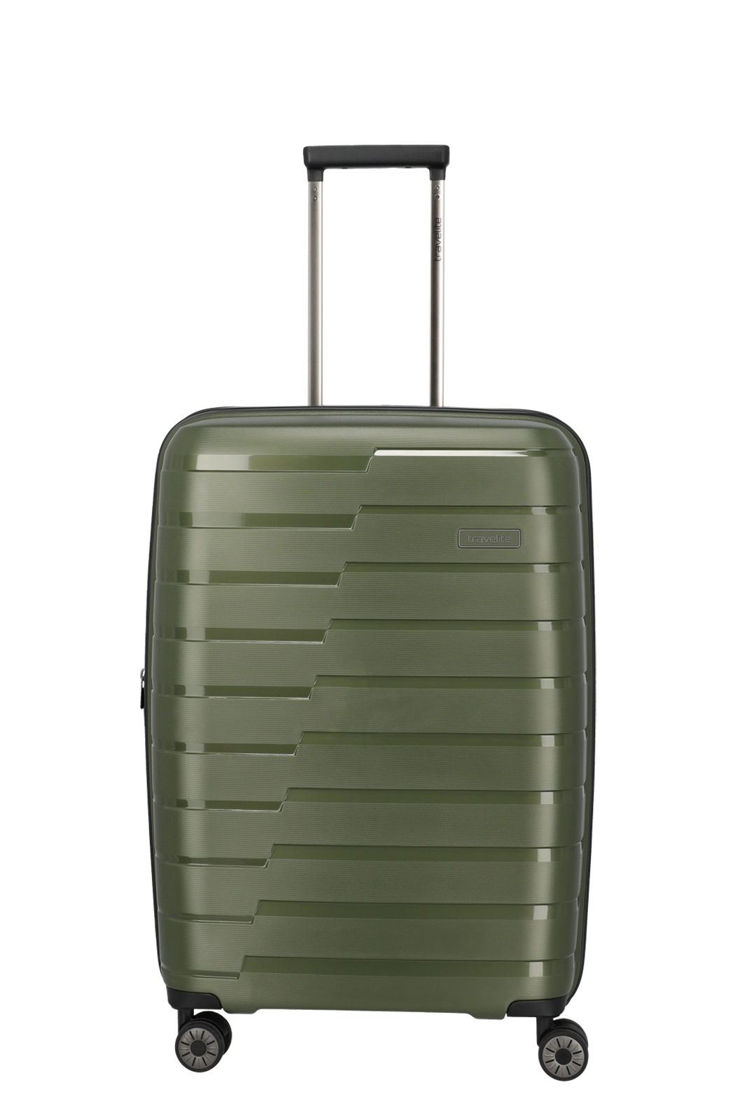 Resigilate - Troler de cala mediu(M) travelite AIR BASE 4 roti spinner 67 x 45 x 27 cm ,verde - RESIGILAT
