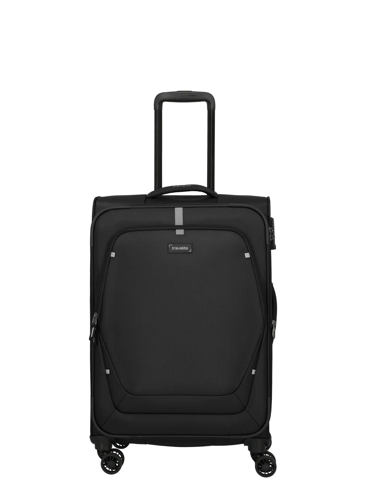 Trolere de cală medii - Troler de cala mediu(M) Travelite Umbria cu pliuri extensibile,Negru