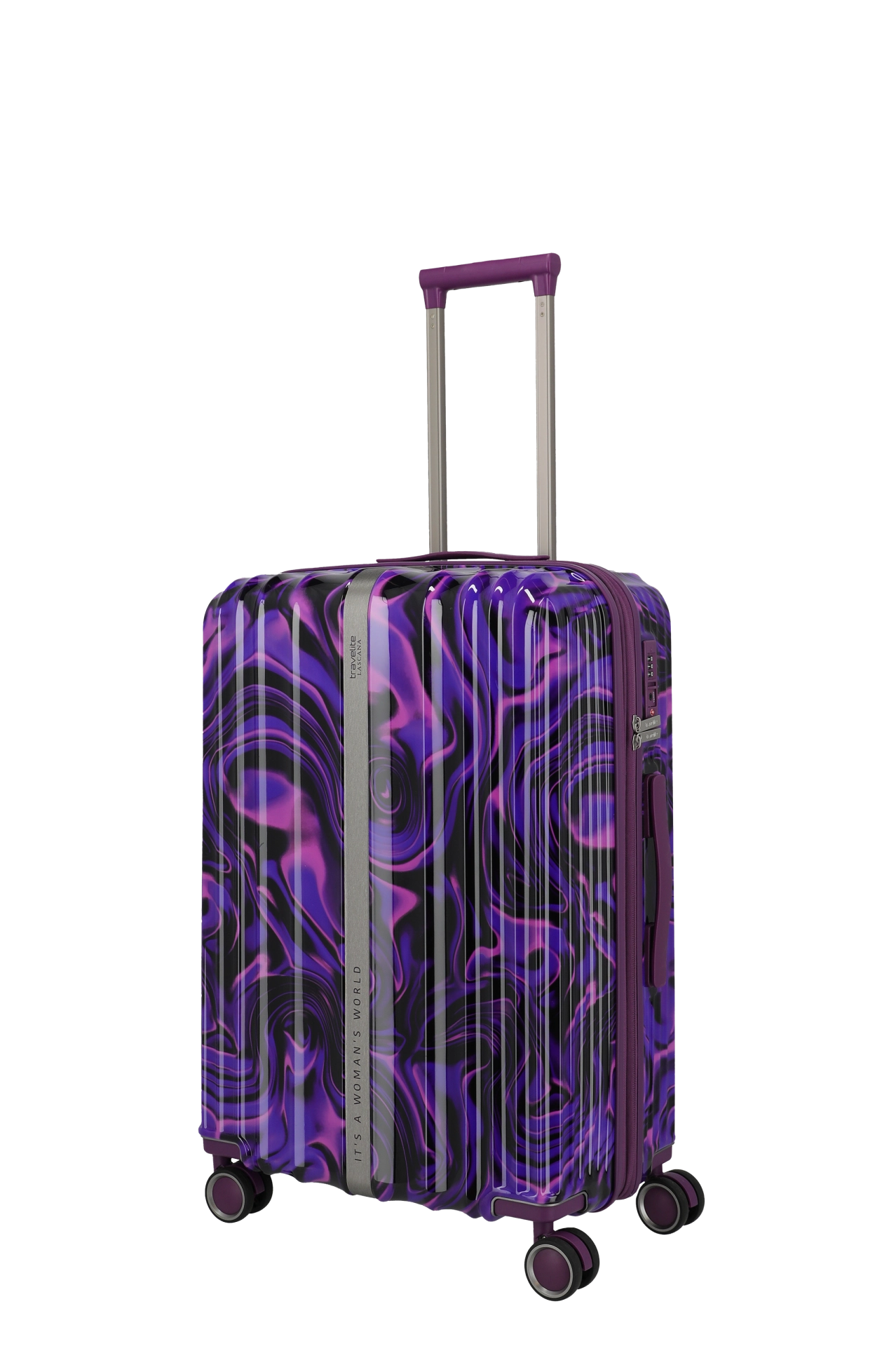 Troler de cala mediu Travelite LASCANA EDITION , Purple Swirl 65 x 44 x 25 / 29 cm - M [1]