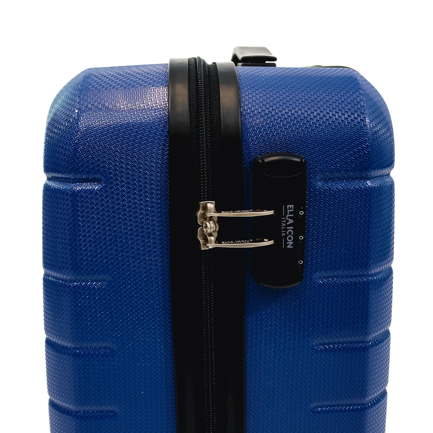 Troler Ella Icon Leaf cu 4 roti duble, ABS, 55x39x23 cm, Albastru [3]