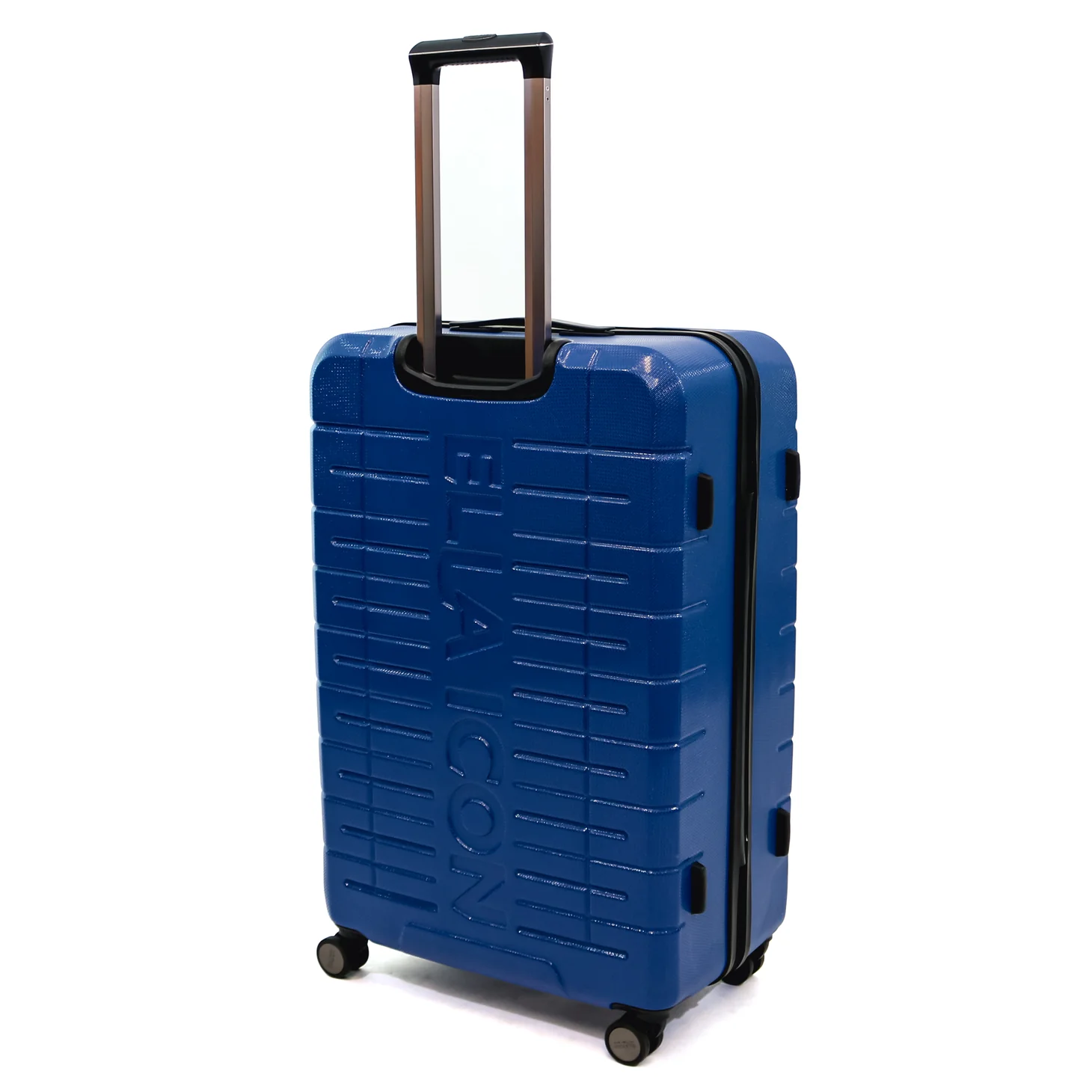 Troler Ella Icon Leaf cu 4 roti duble, ABS, 77x50x30 cm, Albastru [1]