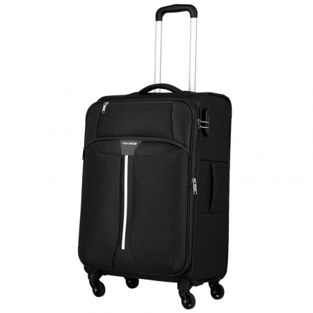 Set trolere Travelite Speedline 4 roti L/M extensibil/S/ Geanta de bord inclusa - Negru [2]