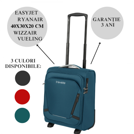 Bagaje mici(ex.40x30x20) - Troler Travelite JETPACK ,cabina S Easy,2 roti ,40x30x20 cm