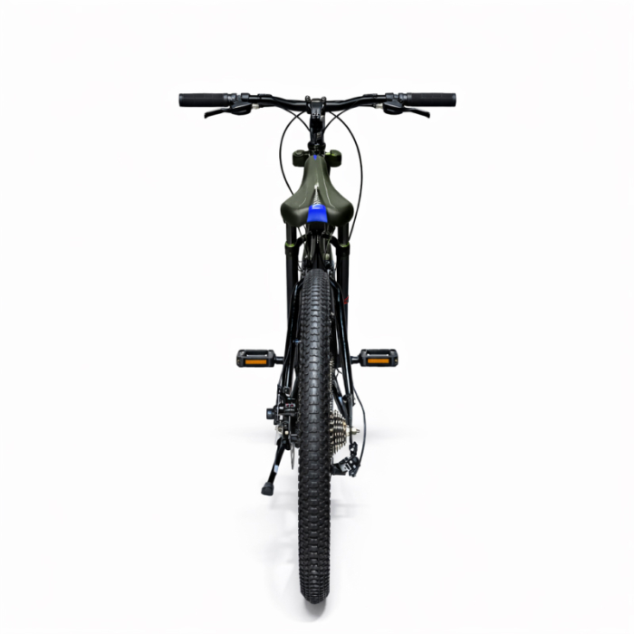Bicicletă Caraiman, pliabilă, roți 26 inch, cu dublă suspensie, frâne pe disc, albastră [7]