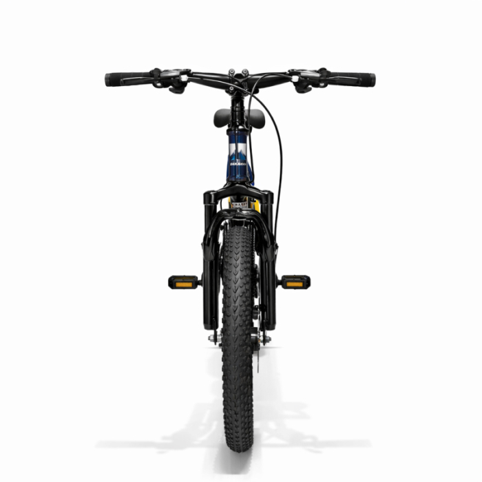 Bicicletă Caraiman, pliabilă, roți 20 inch, cu dublă suspensie, frâne pe disc, albastră [8]