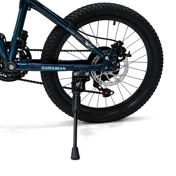 Bicicletă Caraiman, pliabilă, roți 20 inch, cu dublă suspensie, frâne pe disc, albastră [6]