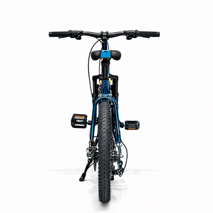 Bicicletă Caraiman, pliabilă, roți 20 inch, cu dublă suspensie, frâne pe disc, albastră [9]