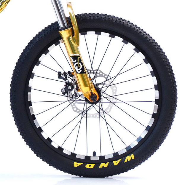 Bicicletă Caraiman, roți 24 inch, cadru oțel, frâne pe disc, galbenă, BC91 [4]